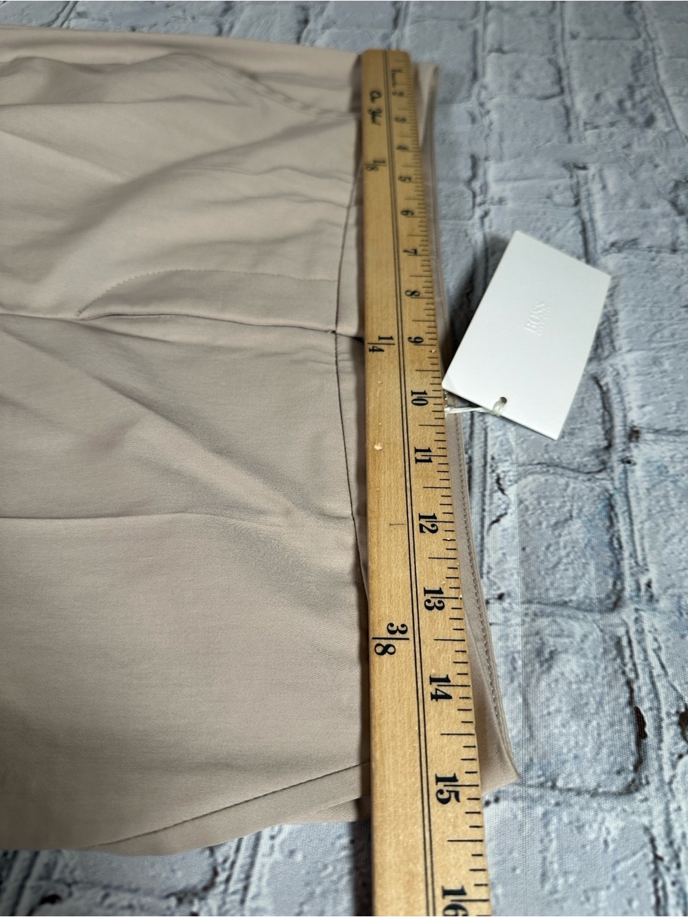 Hugo Boss Women’s Size US 2 Straight Leg Tasana Trouser Pants Light Beige Khaki - Picture 9 of 16